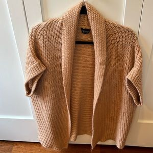 Topshop knit mohair open front sweater